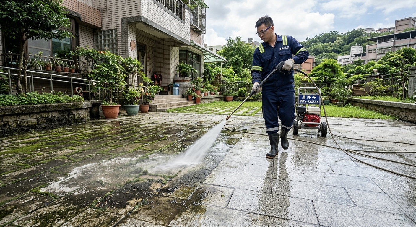 戶外青苔髒污清洗